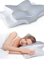 Ultra Pain Relief Cooling Pillow for Neck Support, Adjustable Cervical Pillow Cozy Sleeping, Odorless Ergonomic Contour Memory Foam Pillows, Orthopedic Bed Pillow for Side Back Stomach Sleeperv