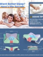 Ultra Pain Relief Cooling Pillow for Neck Support, Adjustable Cervical Pillow Cozy Sleeping, Odorless Ergonomic Contour Memory Foam Pillows, Orthopedic Bed Pillow for Side Back Stomach Sleeperv