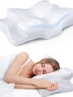 Ultra Pain Relief Cooling Pillow for Neck Support, Adjustable Cervical Pillow Cozy Sleeping, Odorless Ergonomic Contour Memory Foam Pillows, Orthopedic Bed Pillow for Side Back Stomach Sleeperv