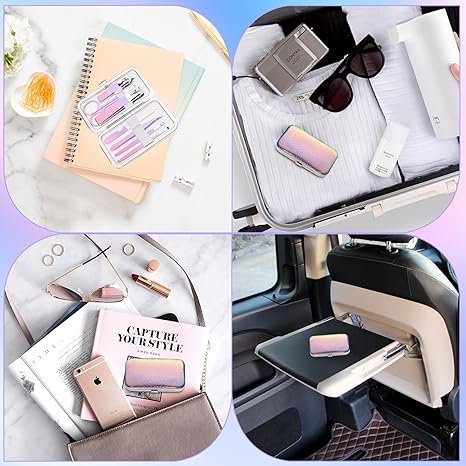 Aceoce Manicure Set Women Nail Clippers Professional Manicure Pedicure Kit Stainless Steel Nail Cutter Grooming Kit Personal Care Tool with Travel Case Gifts for Women Her Valentine's Day Mother's Day