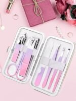 Aceoce Manicure Set Women Nail Clippers Professional Manicure Pedicure Kit Stainless Steel Nail Cutter Grooming Kit Personal Care Tool with Travel Case Gifts for Women Her Valentine's Day Mother's Day