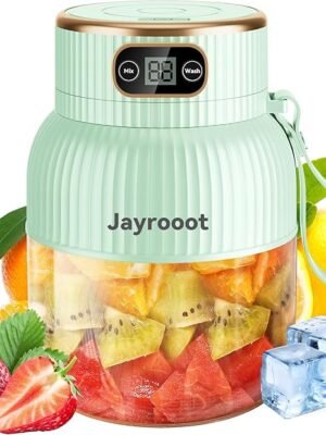 Personal Blender, Compact Cordless, BPA-Free, 20 oz (600ml), USB-C Rechargeable – Makes Juices, Milkshakes, Smoothies – Ideal for Travel, Gym, Office
