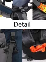50L Hiking Backpack, Waterproof Camping Essentials Bag with Rain Cover, 45+5 Liter Lightweight Backpacking Back Pack (50L)